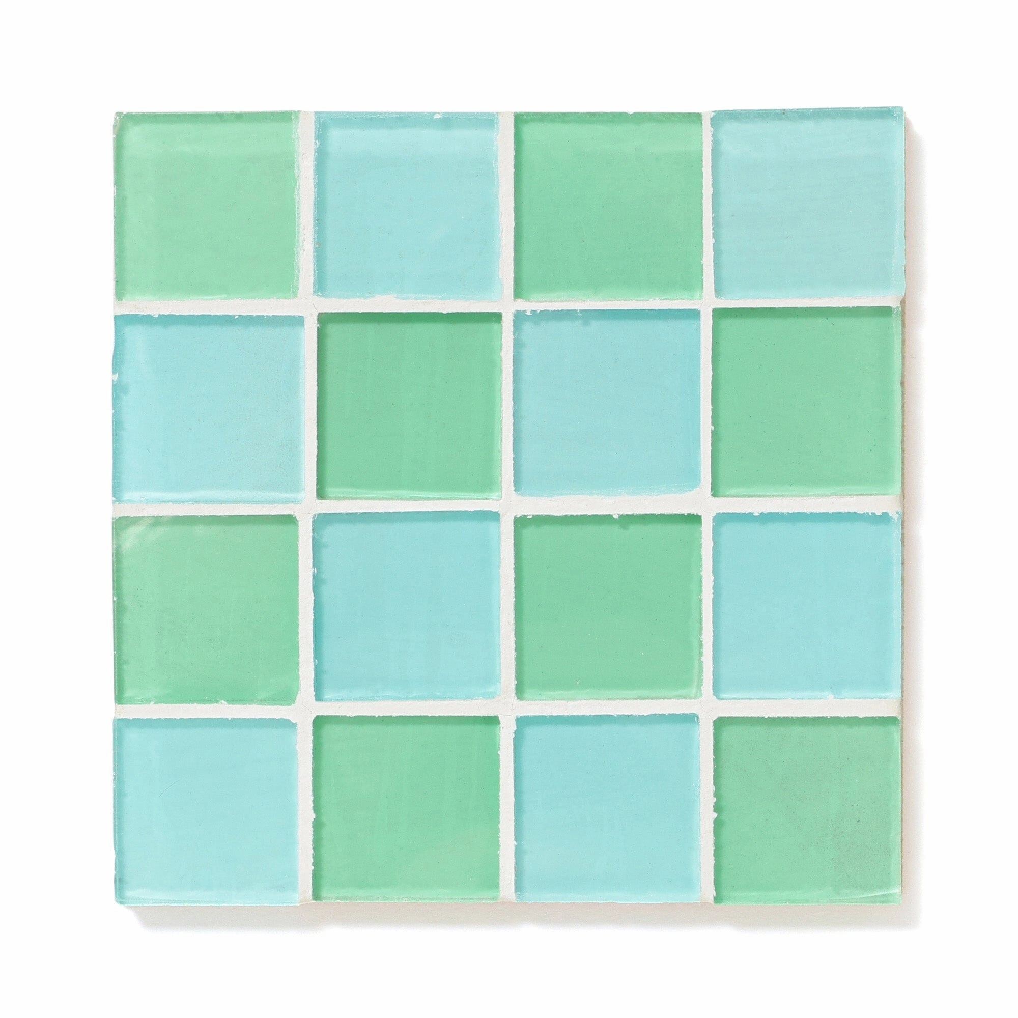 Tile Coaster Blue X Greenwaterproof oil-proof tablecloth