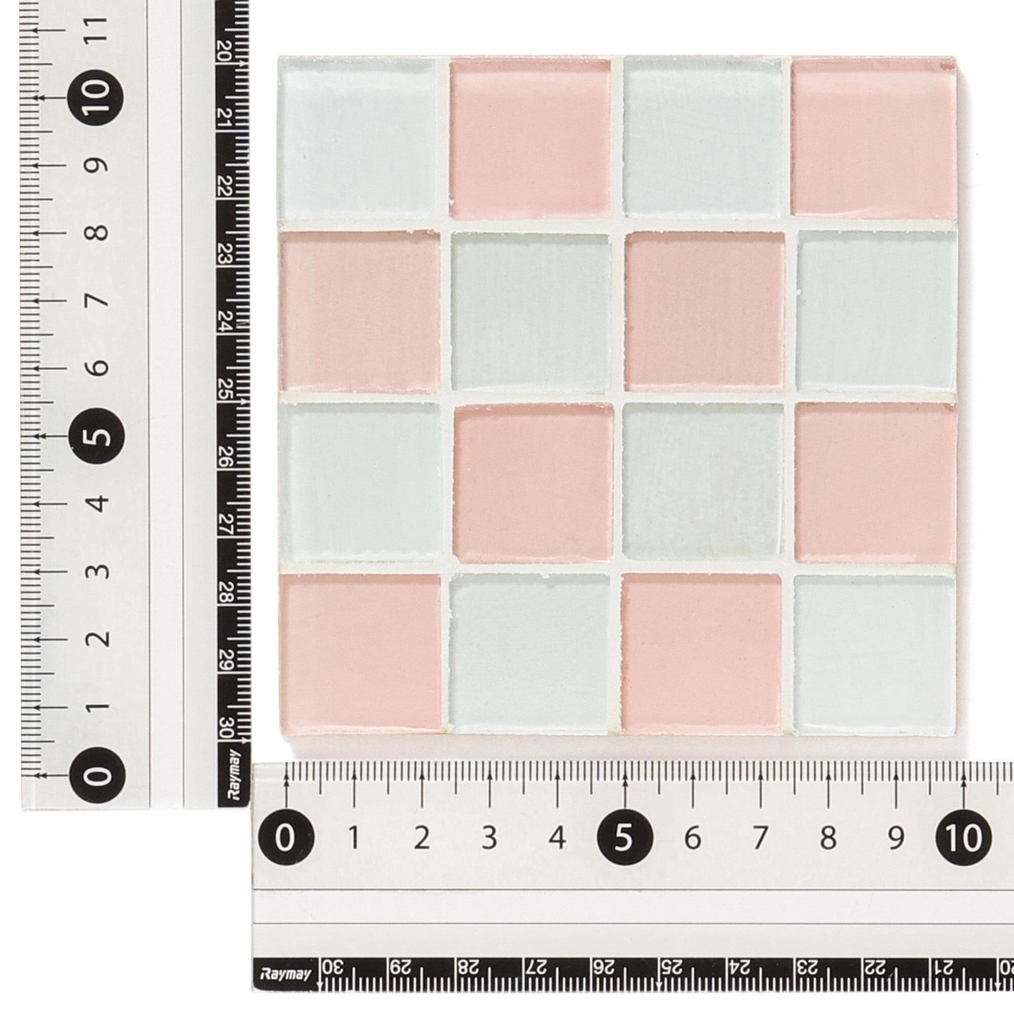 Tile Coaster Pink X White