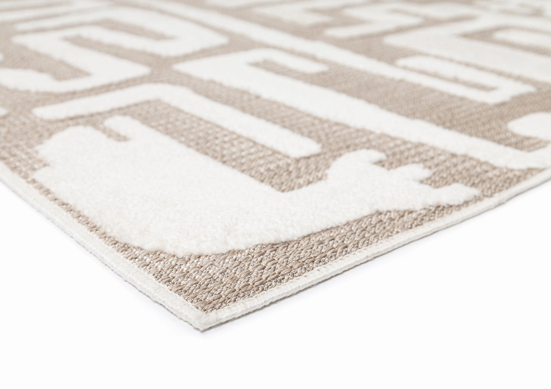 Tilly Beige and Ivory Tribal Indoor Outdoor Rug *NO RETURNS UNLESS FAULTY