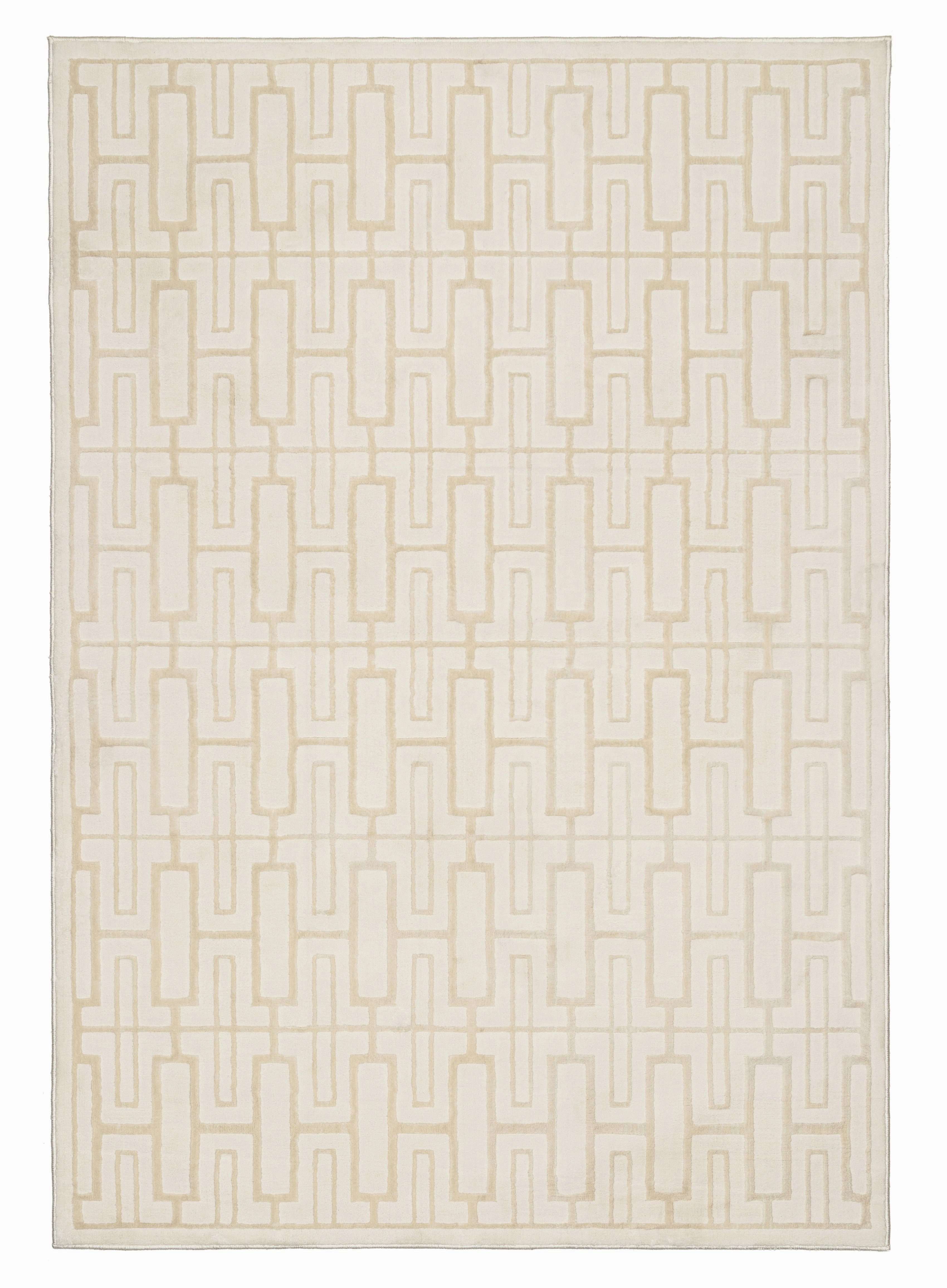 Tindouf Textured Neutral Washable Rugmodern color block patchwork rug