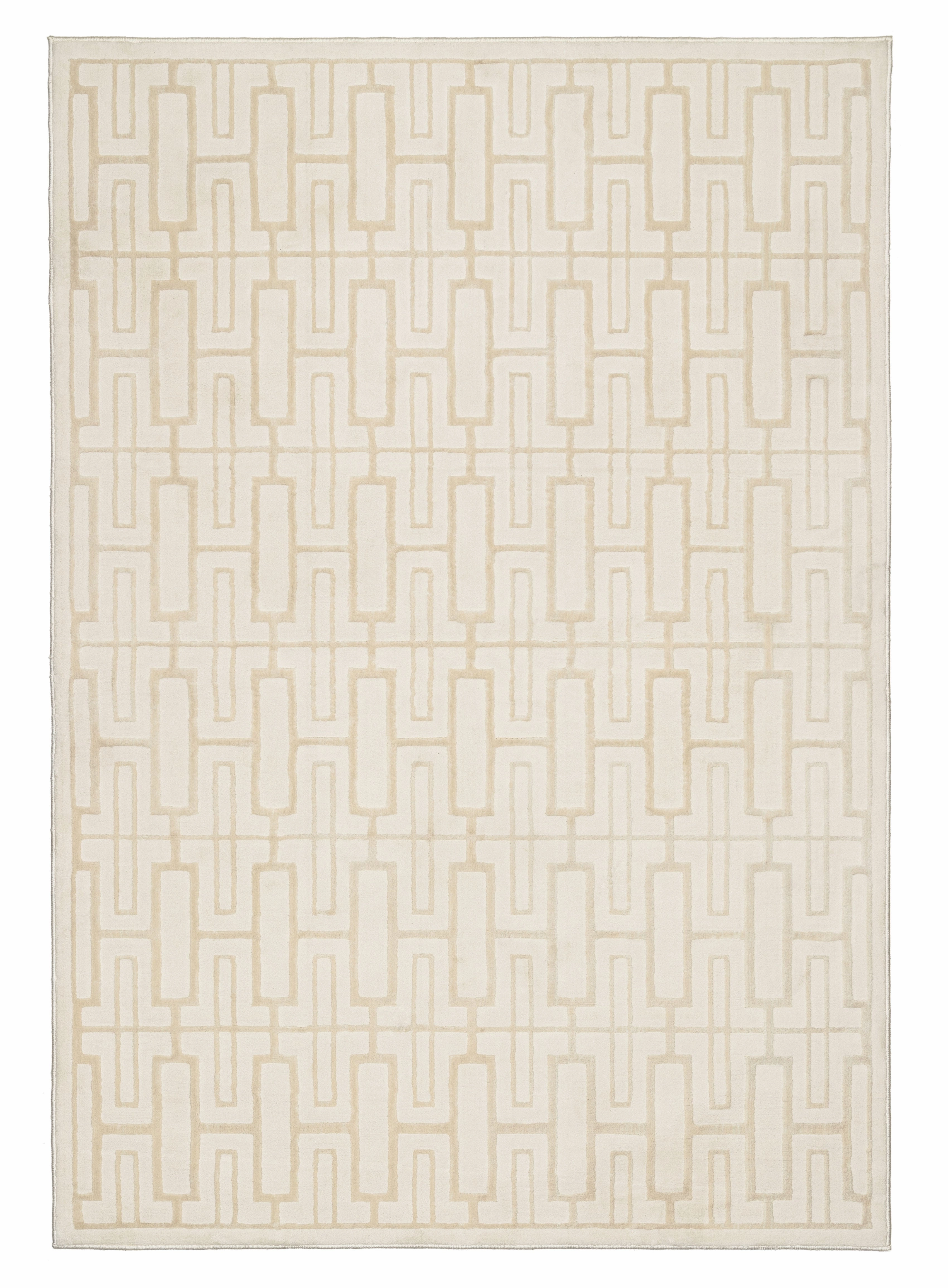 Tindouf Textured Neutral Washable Rugmodern color block patchwork rug