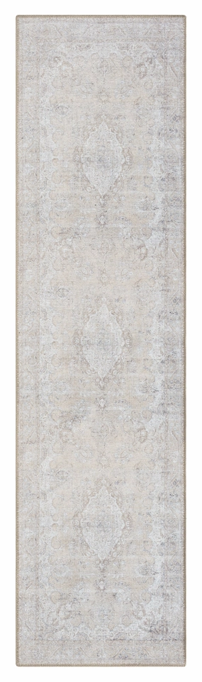 Tinka Beige and Grey Traditional Distressed Washable Runner Rugmodern color block patchwork rug