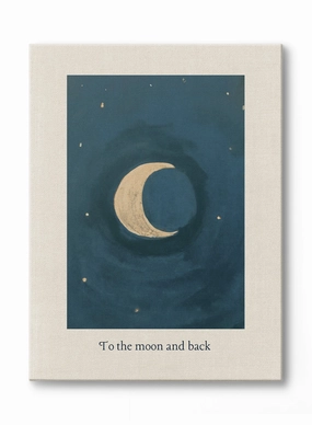 To the Moon and Back, Canvasindoor decorative canvas print