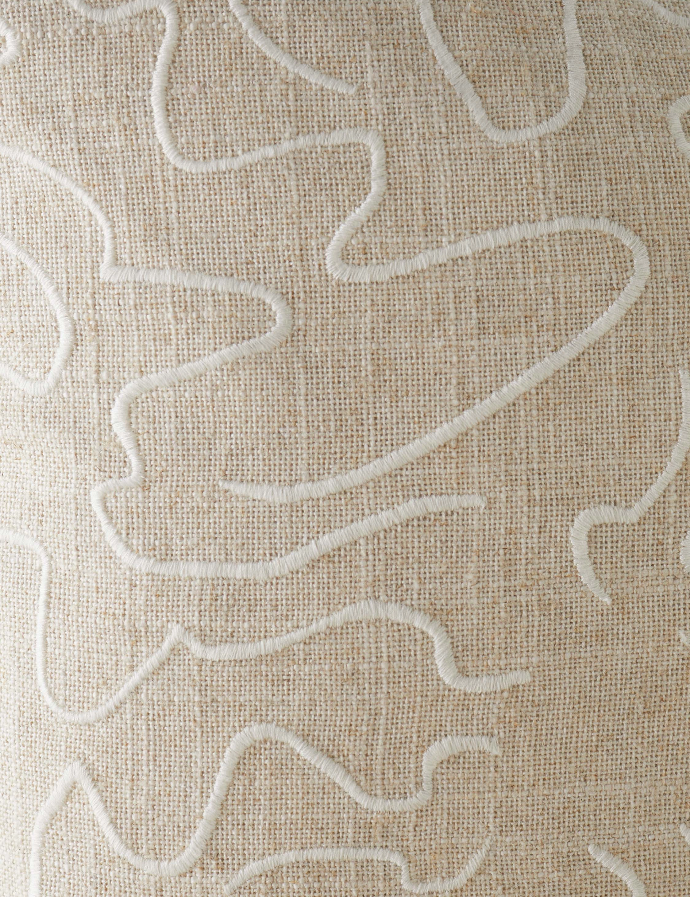 Topos Embroidered Pillow by lan Byrd