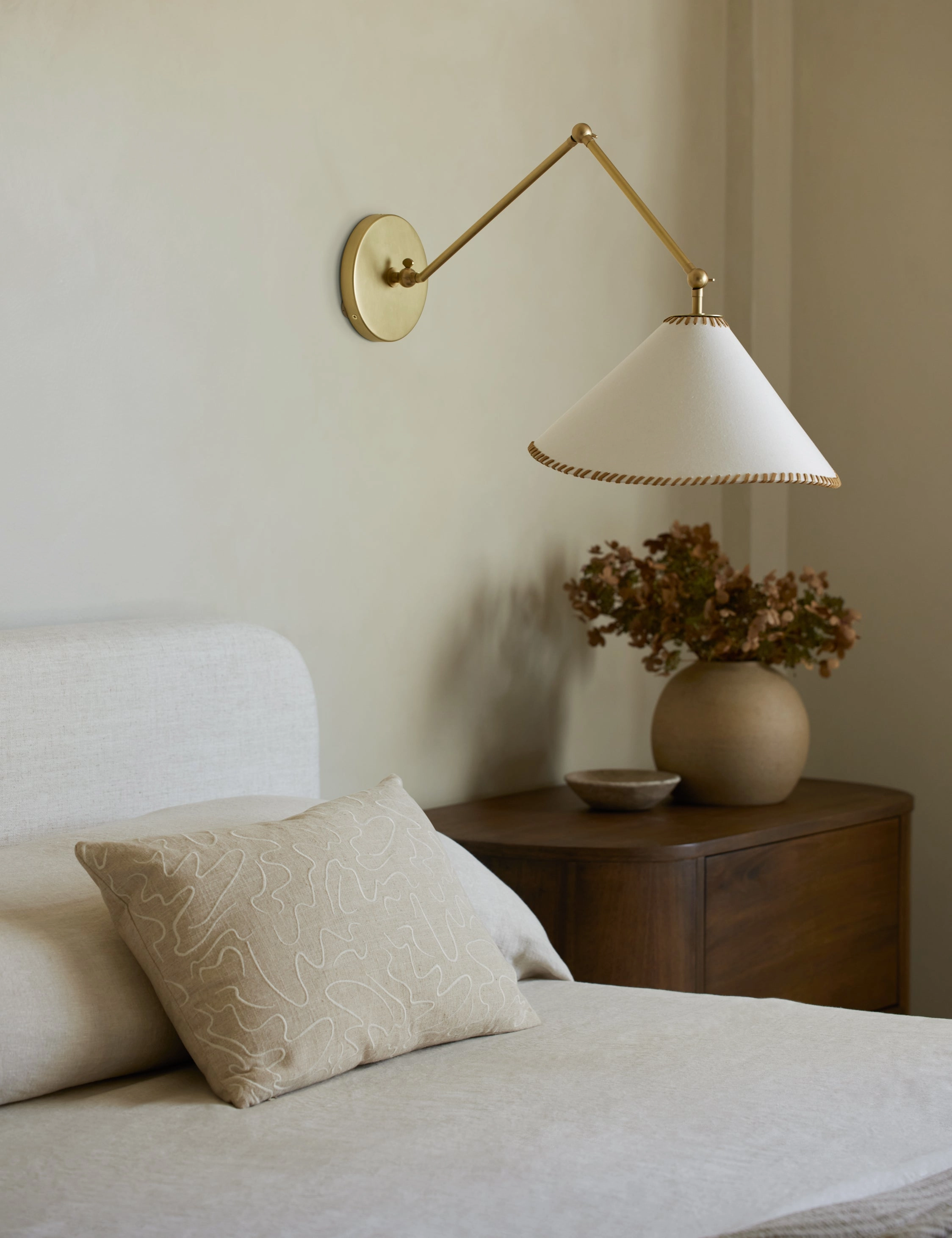 Topos Embroidered Pillow by lan Byrd