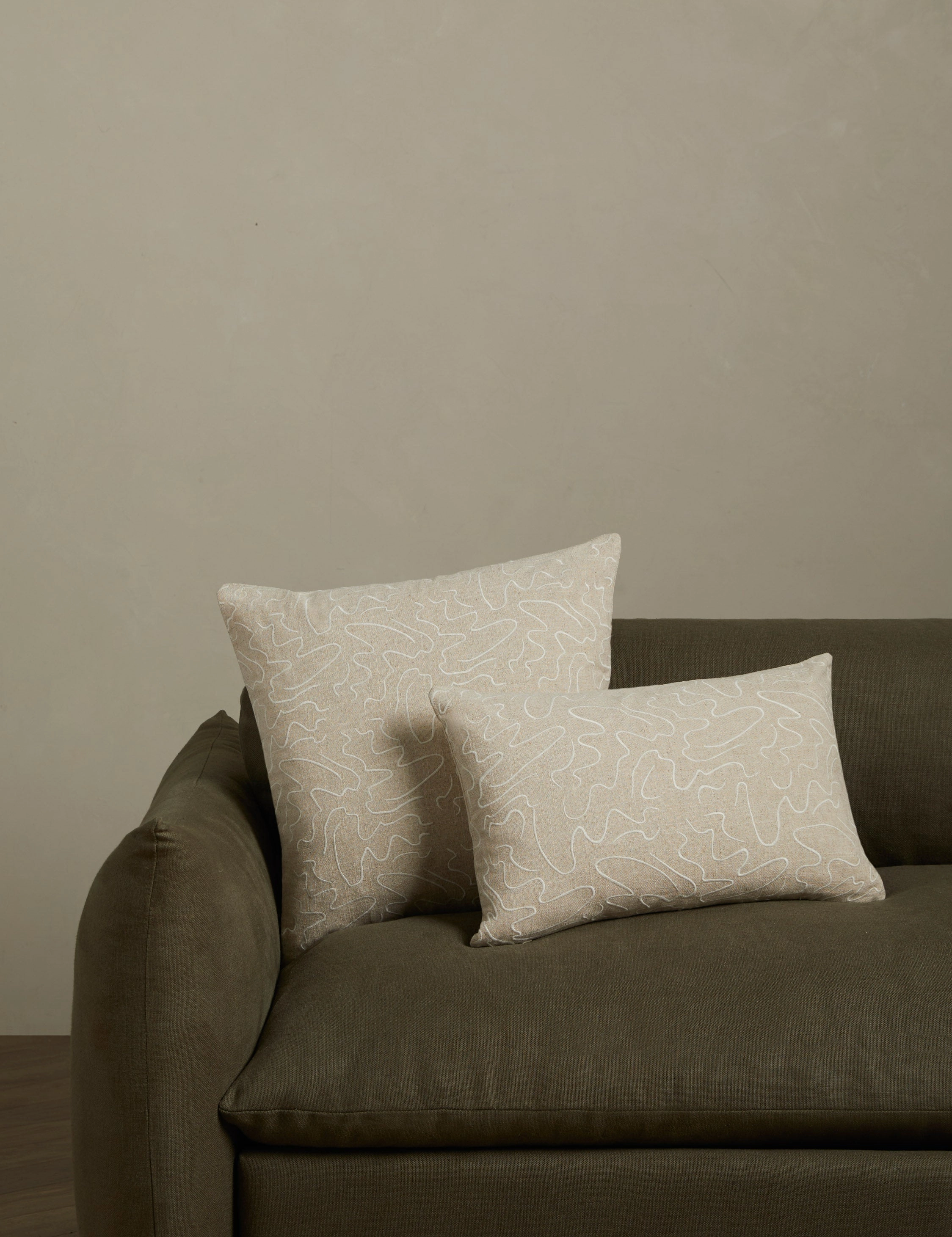 Topos Embroidered Pillow by lan Byrd