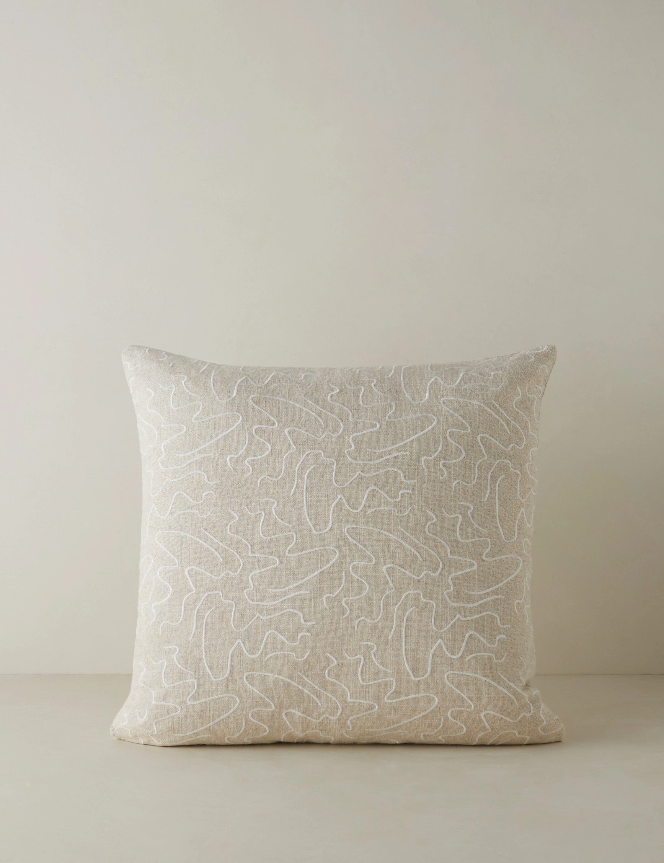 Topos Embroidered Pillow by lan Byrd