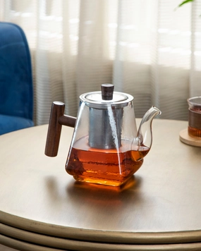 Transparent Glass Teapot With Filtermodern kitchen decor ,kitchen dinner set ,dinnerware 