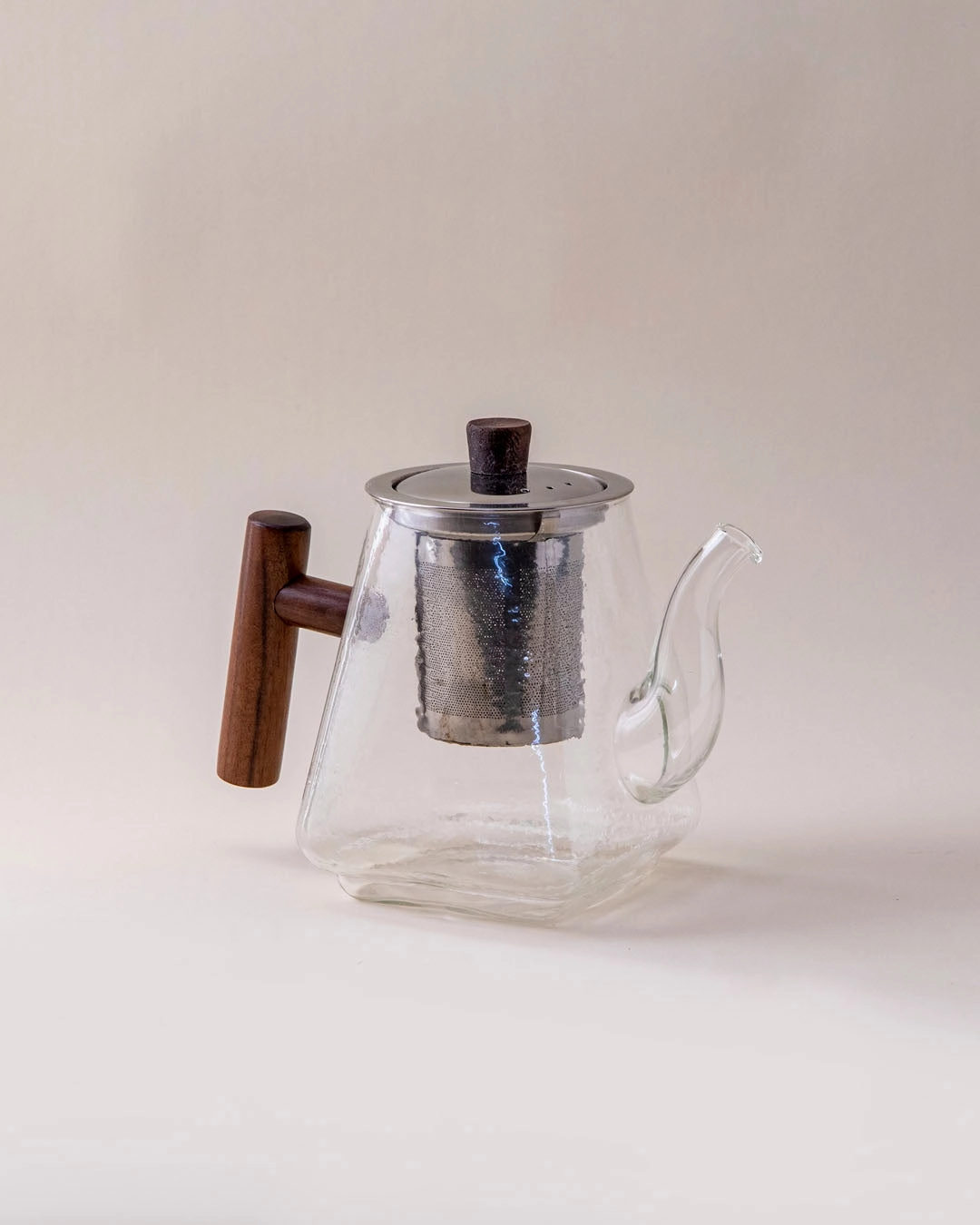 Transparent Glass Teapot With Filter