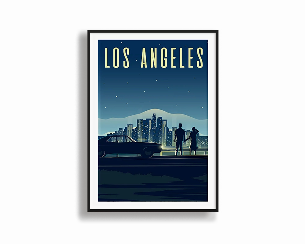 Travel Series - Los Angelesnordic style wall decor