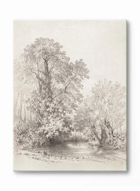 Trees by the River, Canvasindoor decorative canvas print
