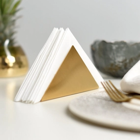 Triangular Gold Napkin Holdermodern kitchen decor ,kitchen dinner set ,dinnerware 