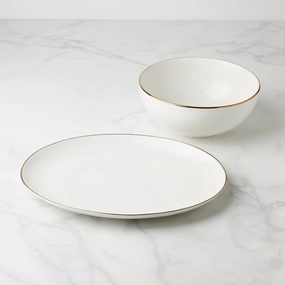 Trianna White 2-Piece Serveware Bundlemodern kitchen decor ,kitchen dinner set ,dinnerware 