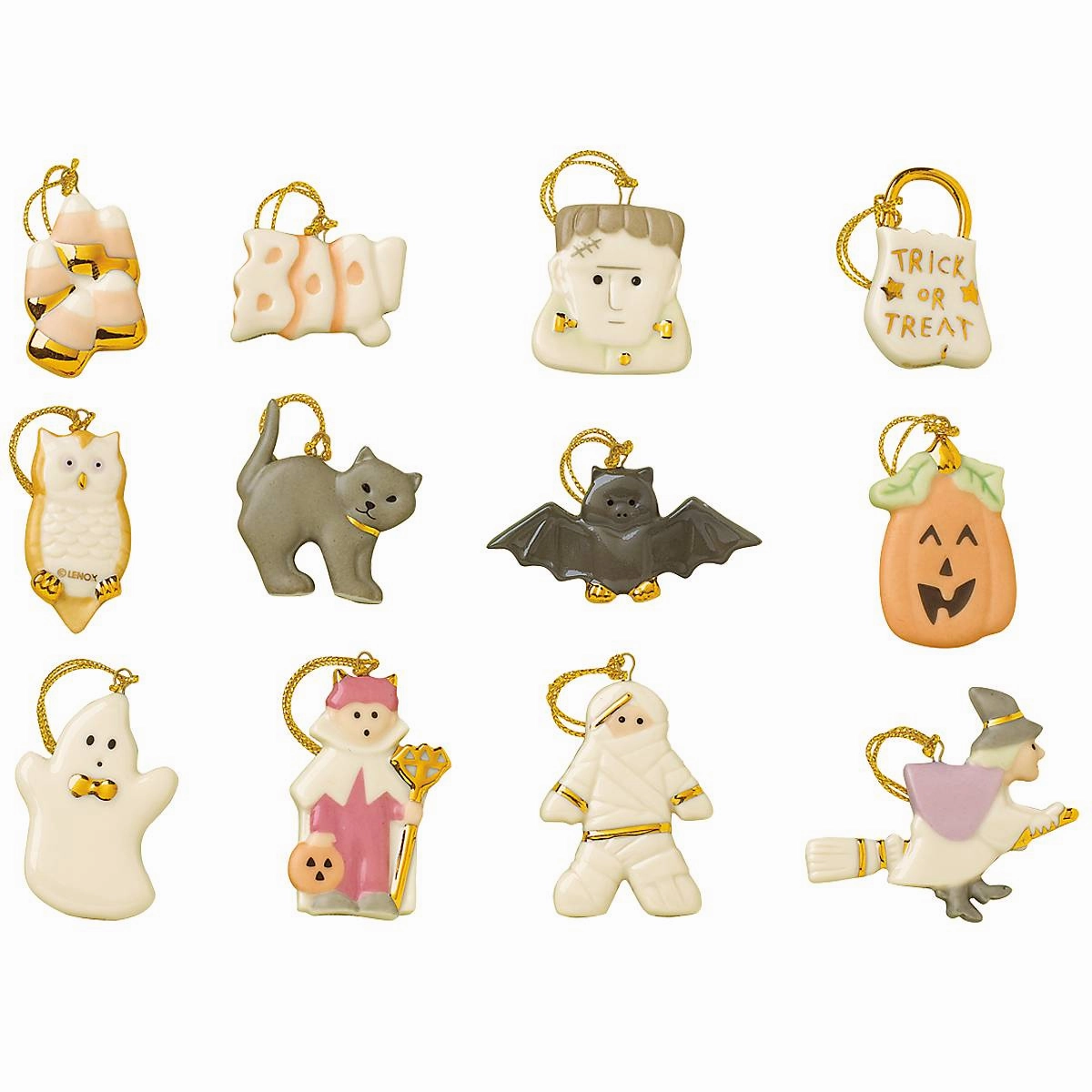 Trick or Treat 12-Piece Ornament Set