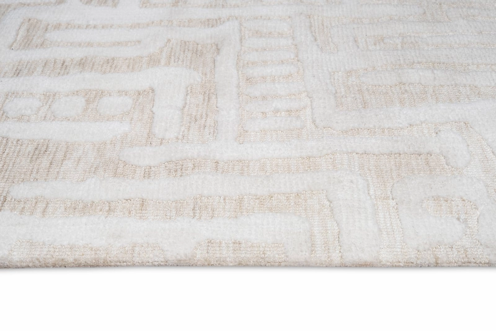 Trissa Beige and Ivory Abstract Tribal Runner Rug *NO RETURNS UNLESS FAULTY