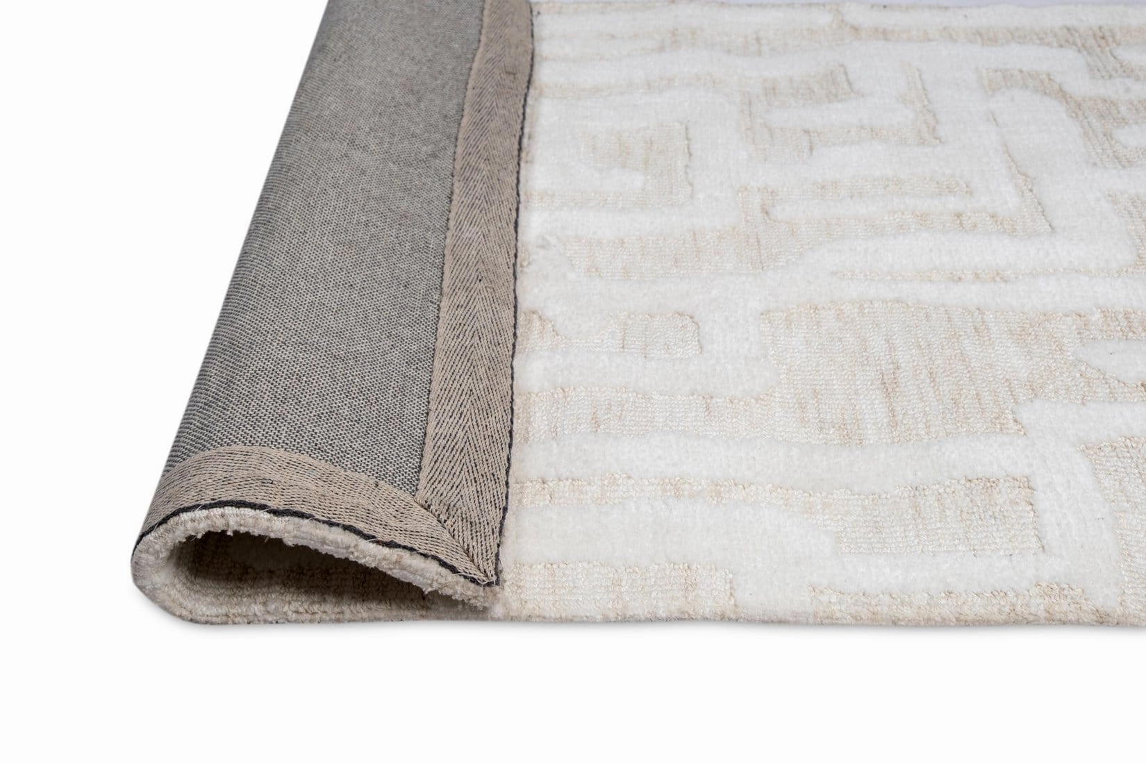 Trissa Beige and Ivory Abstract Tribal Runner Rug *NO RETURNS UNLESS FAULTY