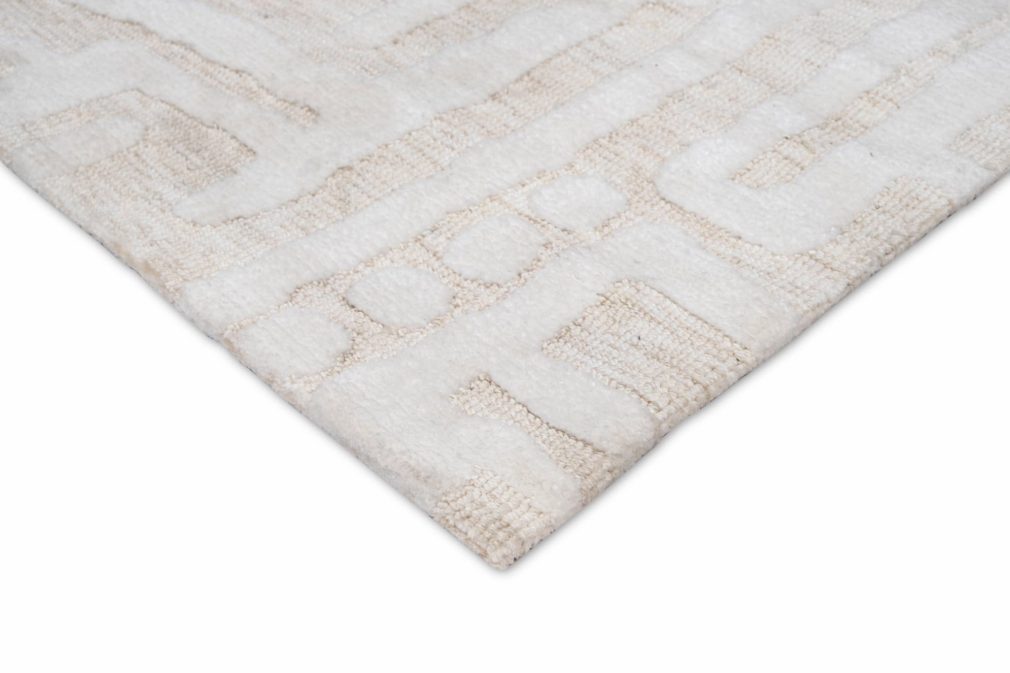Trissa Beige and Ivory Abstract Tribal Runner Rug *NO RETURNS UNLESS FAULTY
