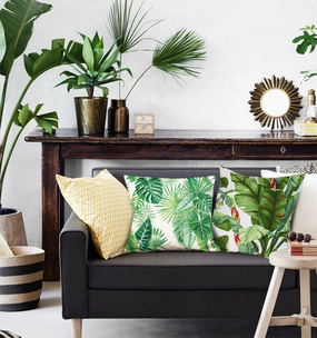 Tropical Green Throw Cushionhome decoration ,modern home decor 
