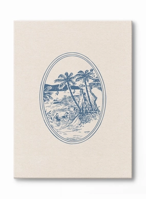 Tropical Vignette, Canvasindoor decorative canvas print