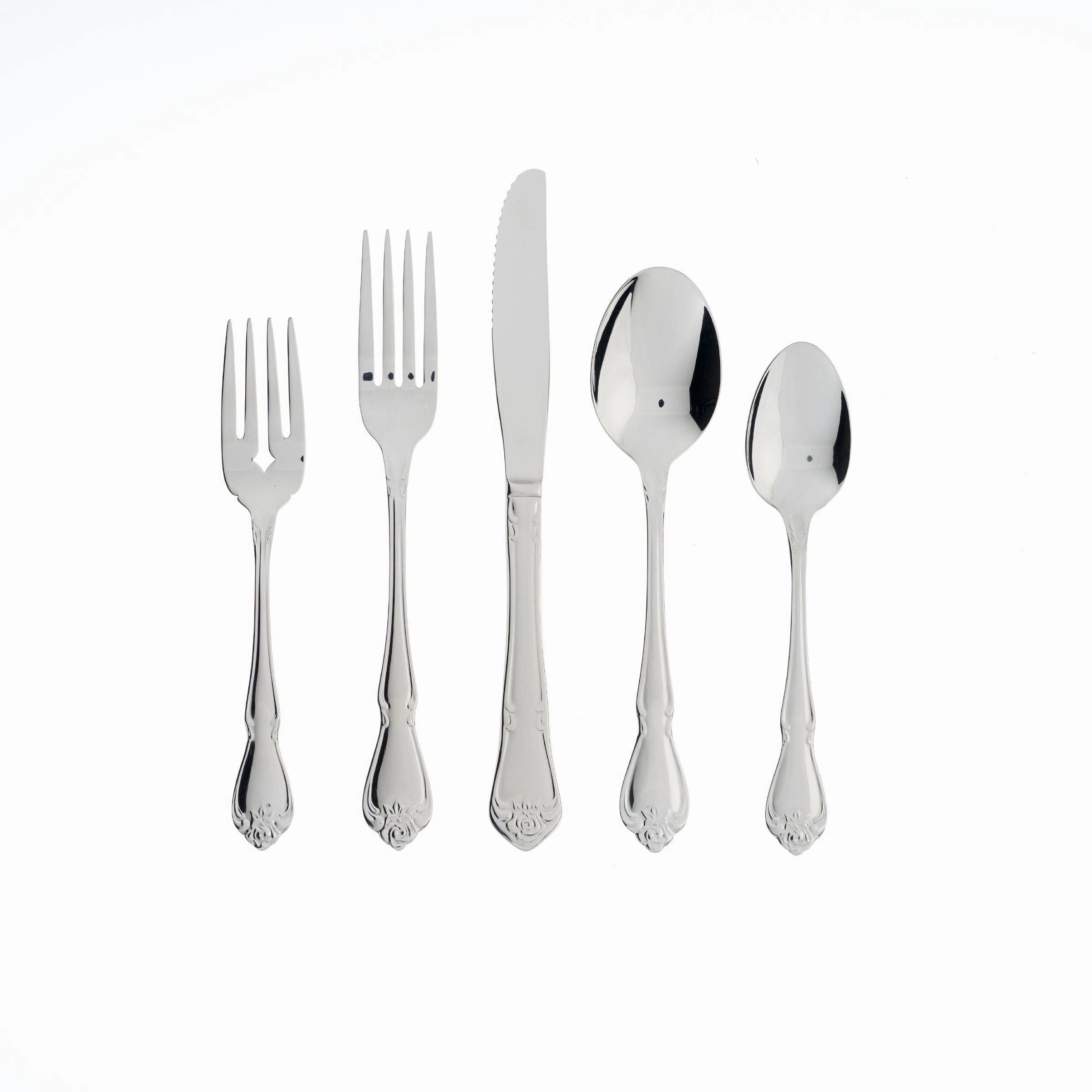 True Rose 20 Piece Flatware Seteco-friendly bamboo fiber tableware set 