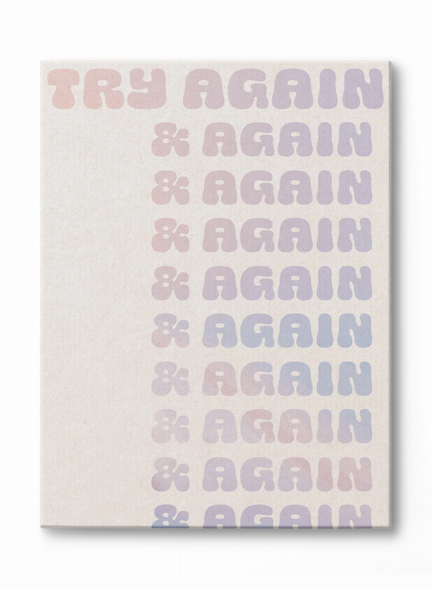 Try Again, Canvasindoor decorative canvas print