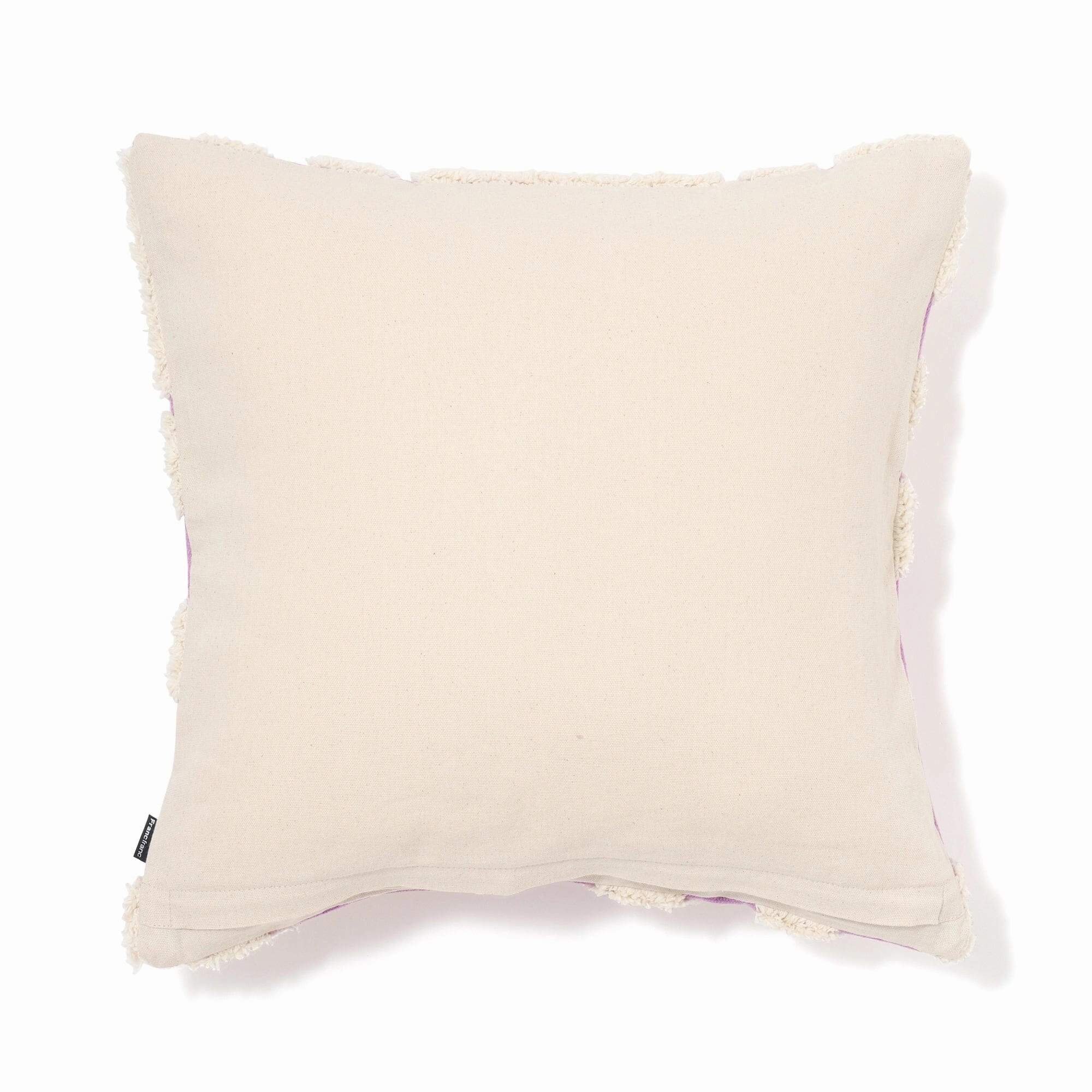 Tuft Drawing Cushion Cover 450 X 450 Purple