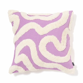 Tuft Drawing Cushion Cover 450 X 450 Purplebedding sets ,throw blankets 