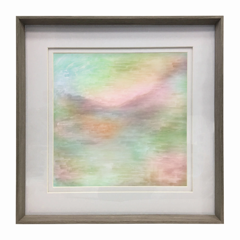 Tulla Framed Print Nut/Eucalyptus