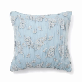 Tulle Flower Cushion Cover 450 x 450  Bluebedding sets ,throw blankets 