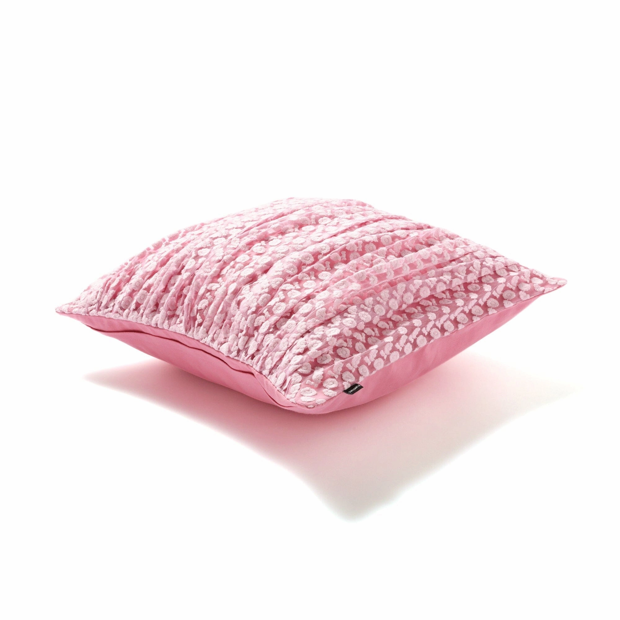 Tulle Flower Cushion Cover 450 X 450 Pink X Light Pink