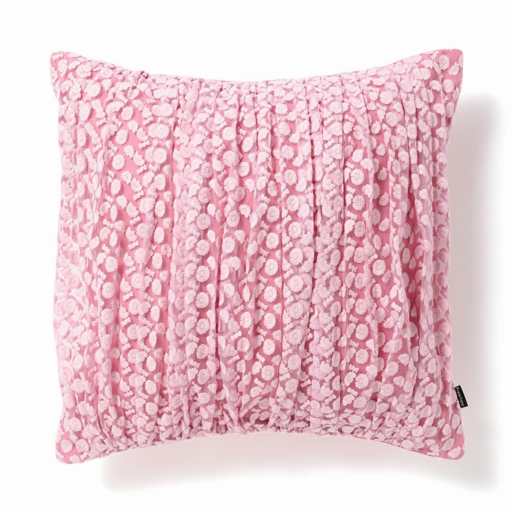 Tulle Flower Cushion Cover 450 X 450 Pink X Light Pinkbedding sets ,throw blankets 