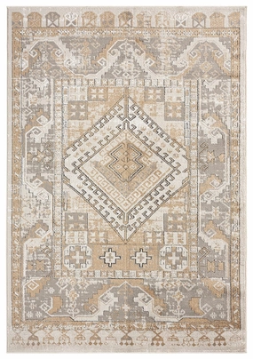Tupelo Beige And Grey Tribal Medallion Rugmodern color block patchwork rug