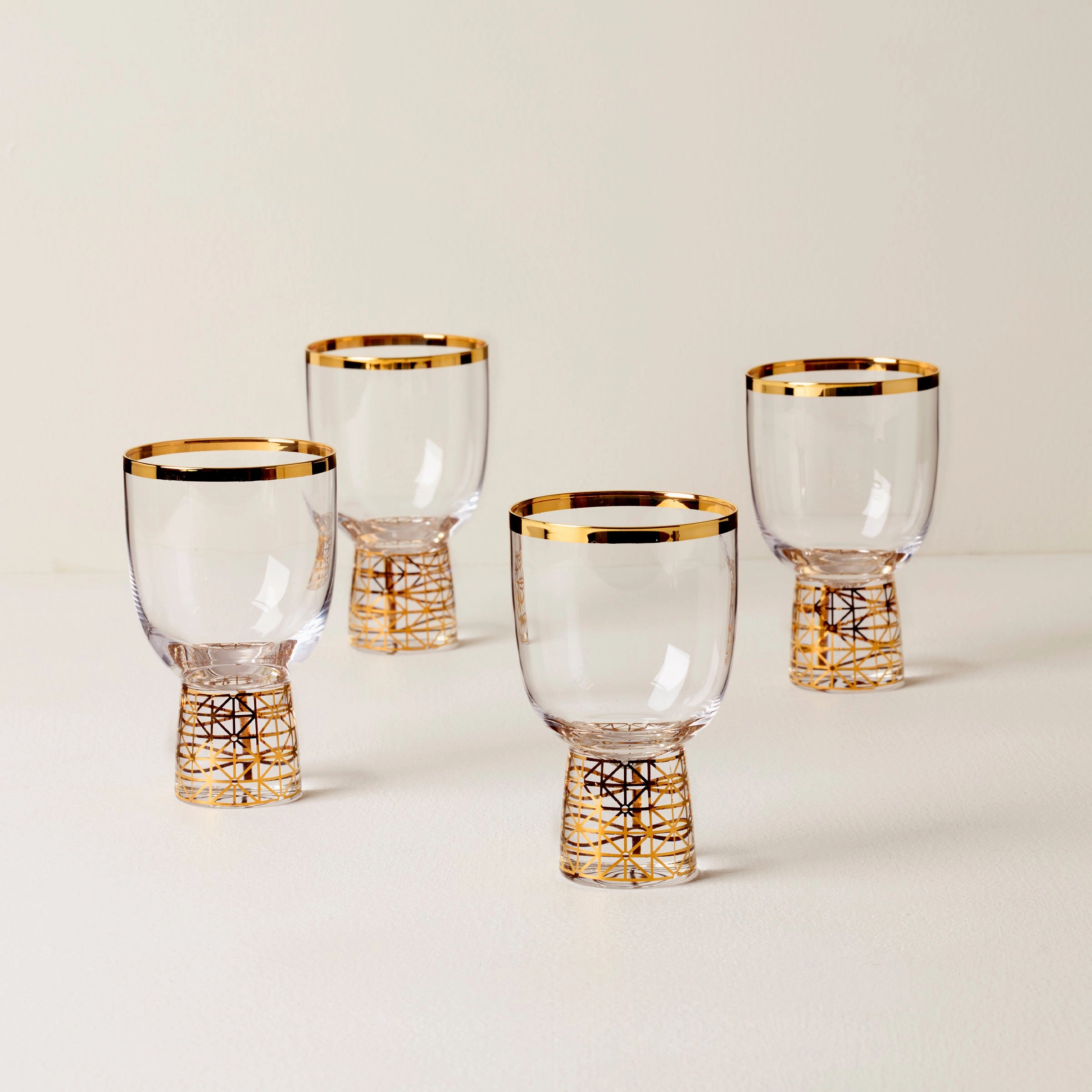 Tuscany Classics Gold Frost Wine Glasses - Set Of 4glass cups ,personalized mugs 