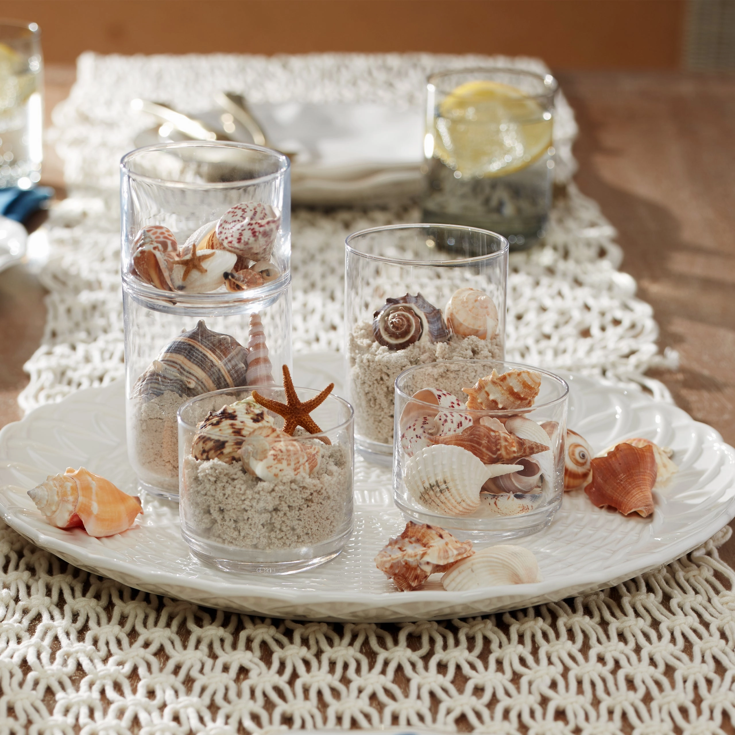 Tuscany Classics Stackable Clear Tall Glasses - Set Of 6