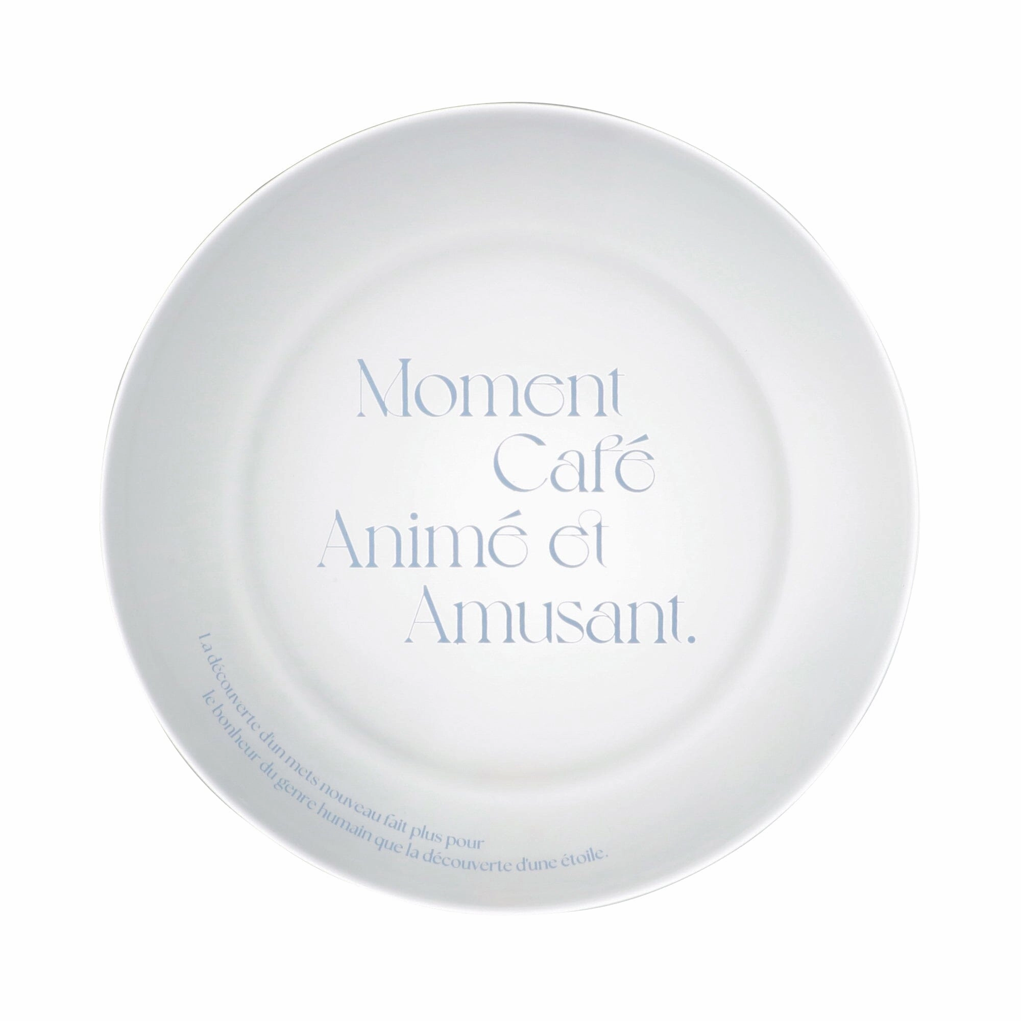 Typo Glass Plate Bluehand-painted ceramic bowl