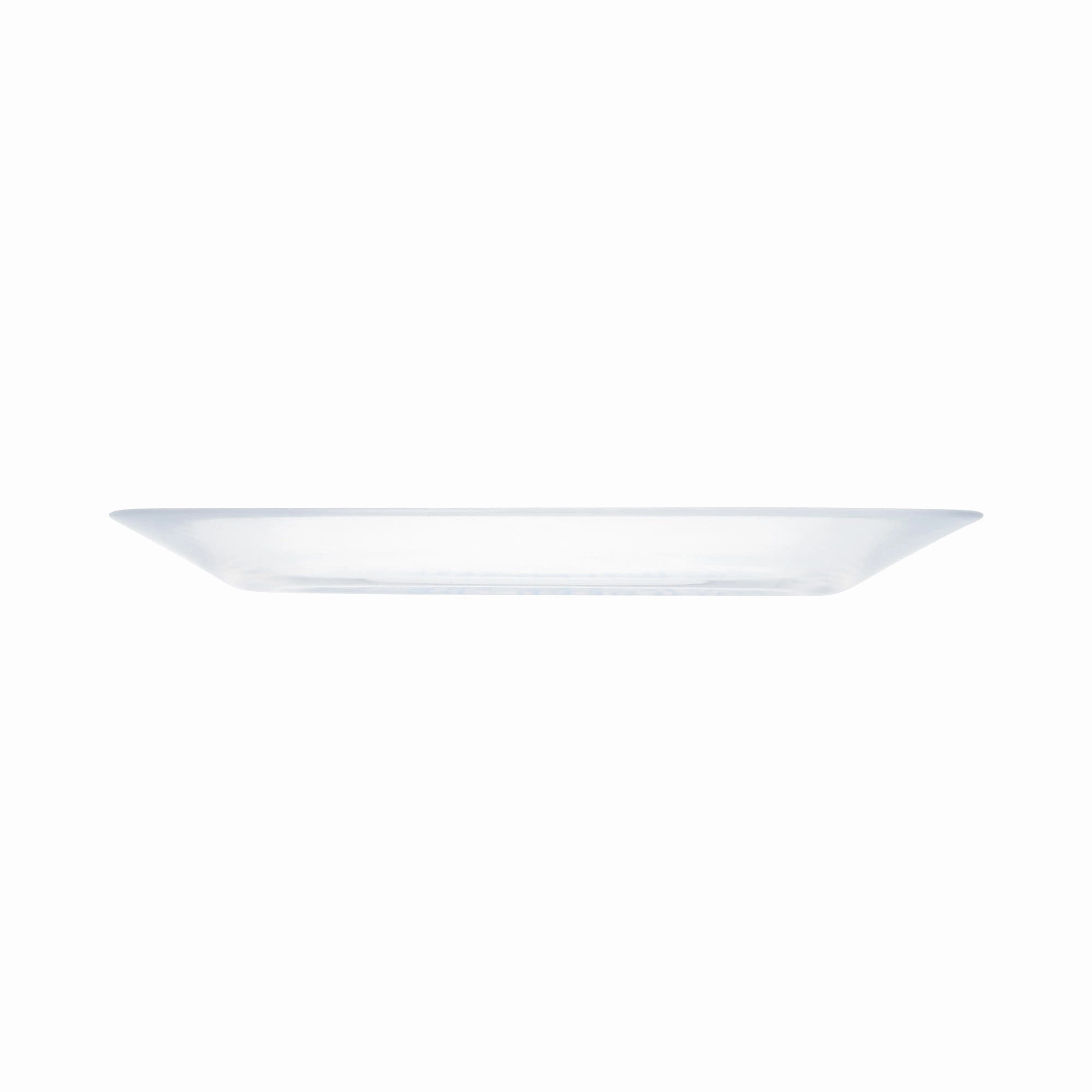 Typo Glass Plate Blue