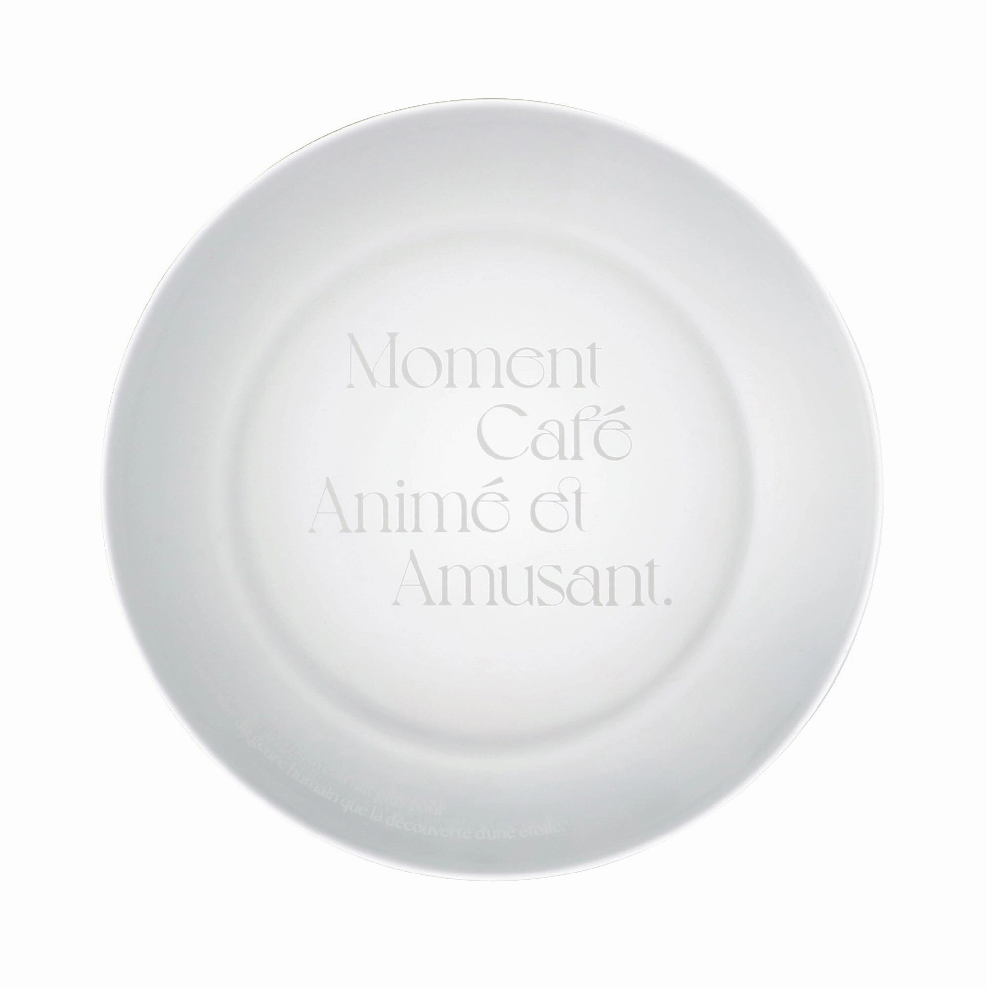 Typo Glass Plate Whitehand-painted ceramic bowl