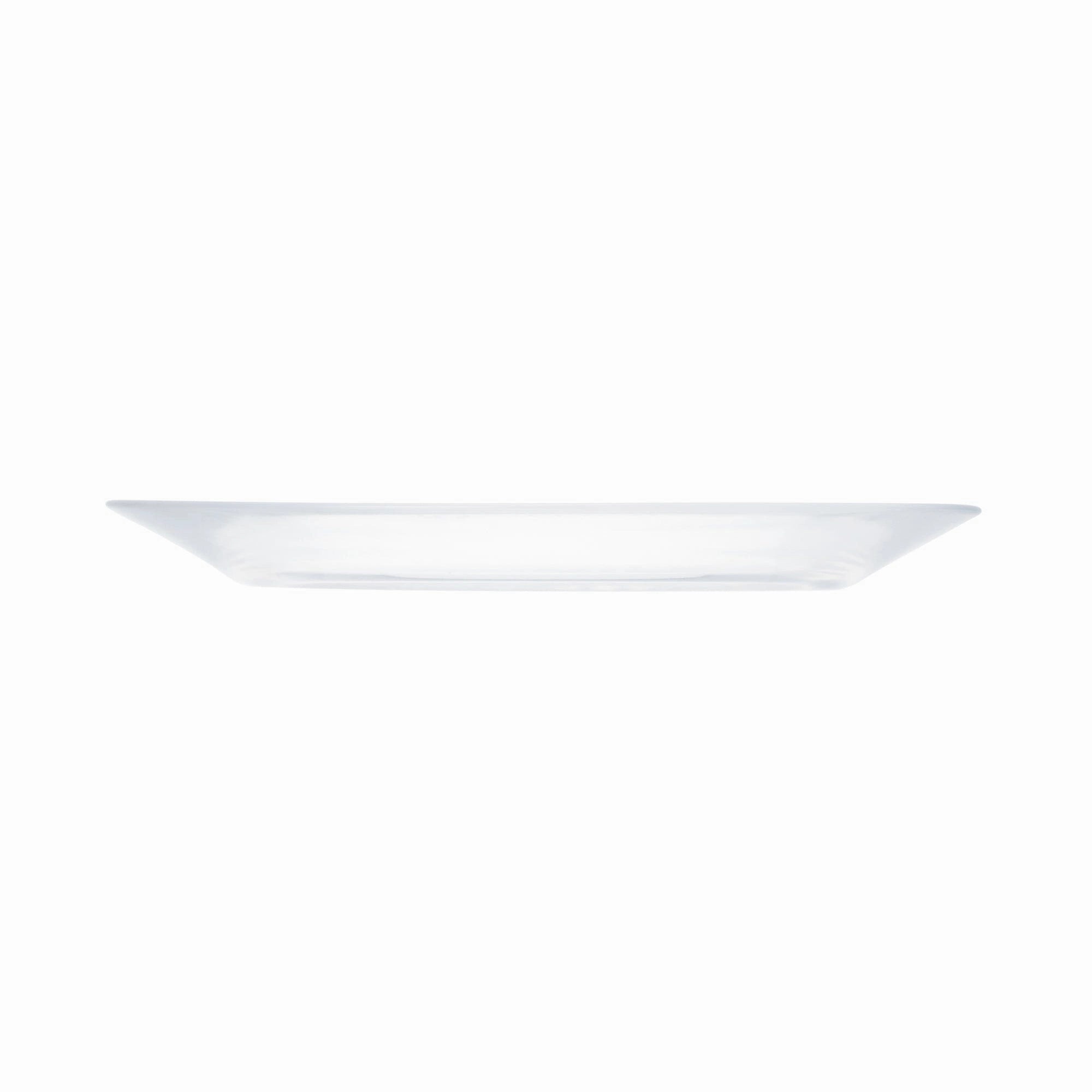 Typo Glass Plate White