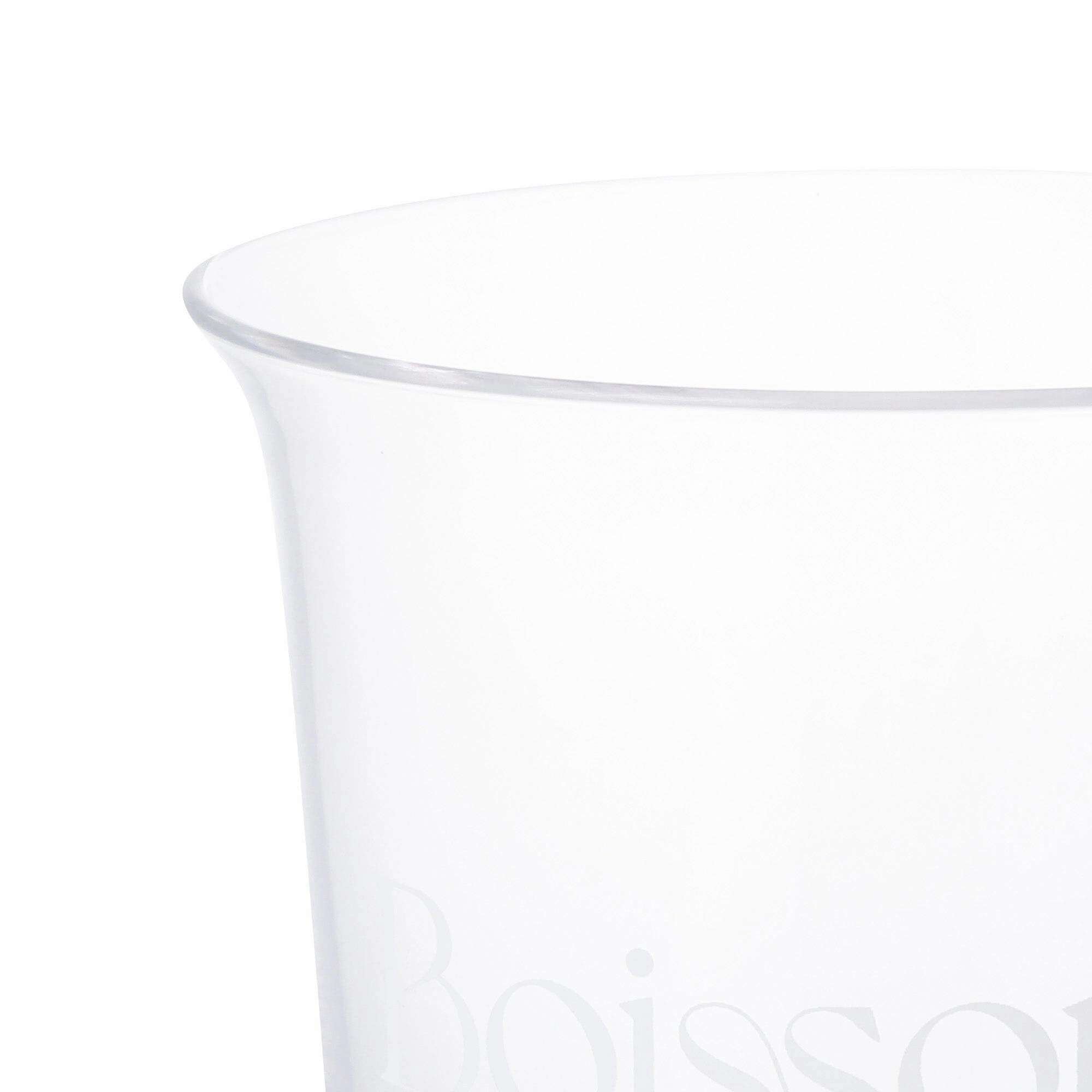 Typo Glass Tumbler With Straw White