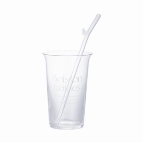Typo Glass Tumbler With Straw Whiteglass cups ,personalized mugs 