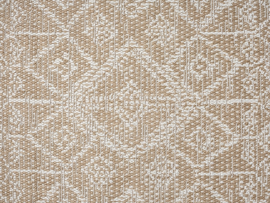 Ullah Brown and Ivory Tribal Flatweave Indoor Outdoor Rug
