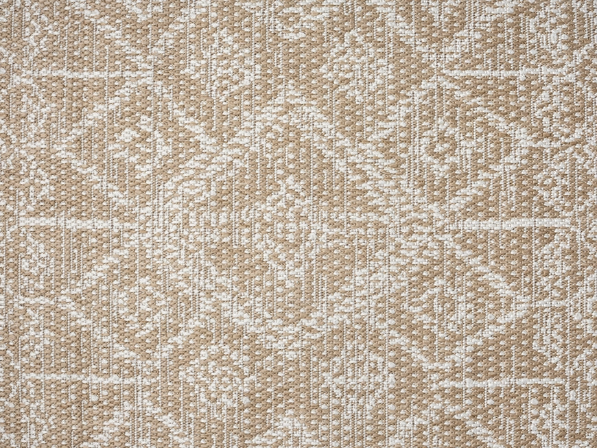 Ullah Brown and Ivory Tribal Flatweave Indoor Outdoor Rug