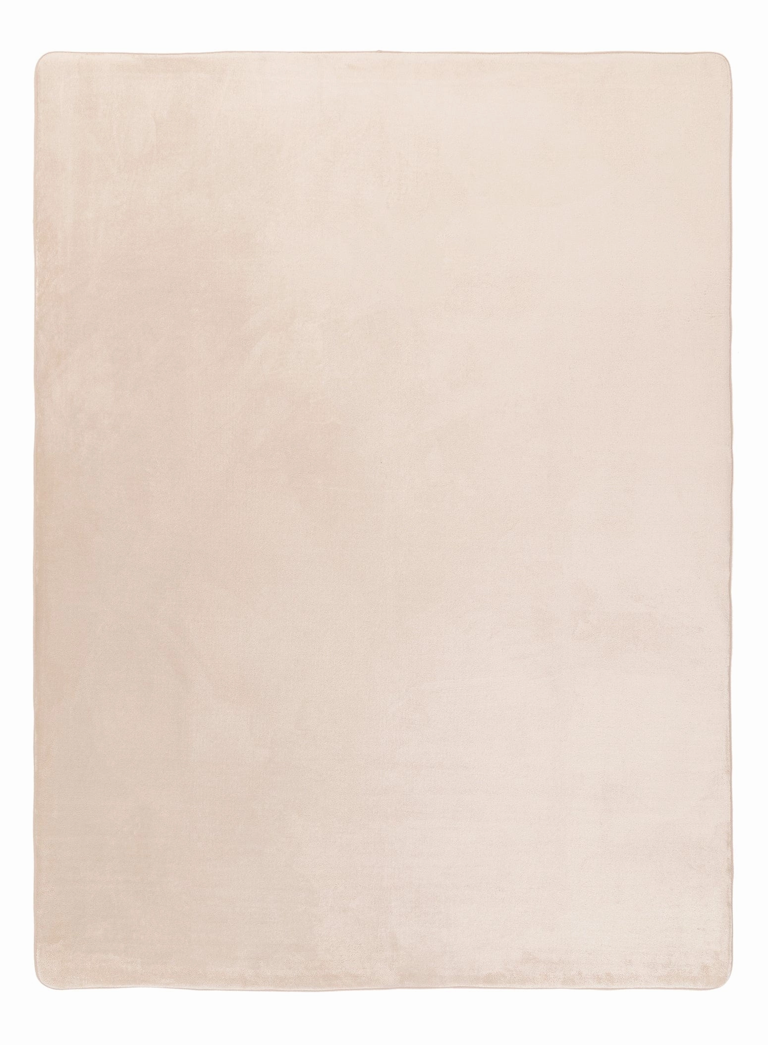Una Beige Plush Rollie Pollie Playmatmodern color block patchwork rug