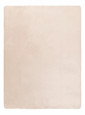Una Beige Plush Rollie Pollie Playmatmodern color block patchwork rug
