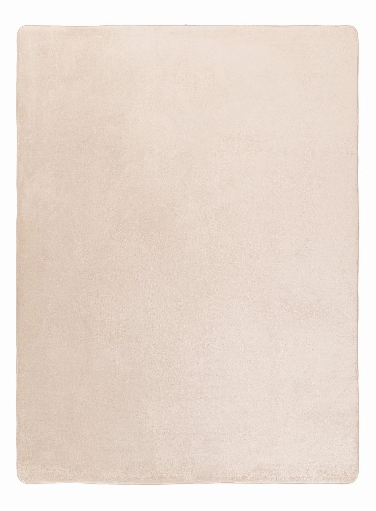 Una Beige Plush Rollie Pollie Playmatmodern color block patchwork rug