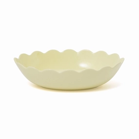 Uneune Oval Bowl Yellowhand-painted ceramic bowl