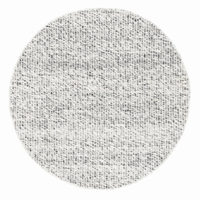 Vaasa Marbled Grey Chunky Wool Round Rugmodern color block patchwork rug