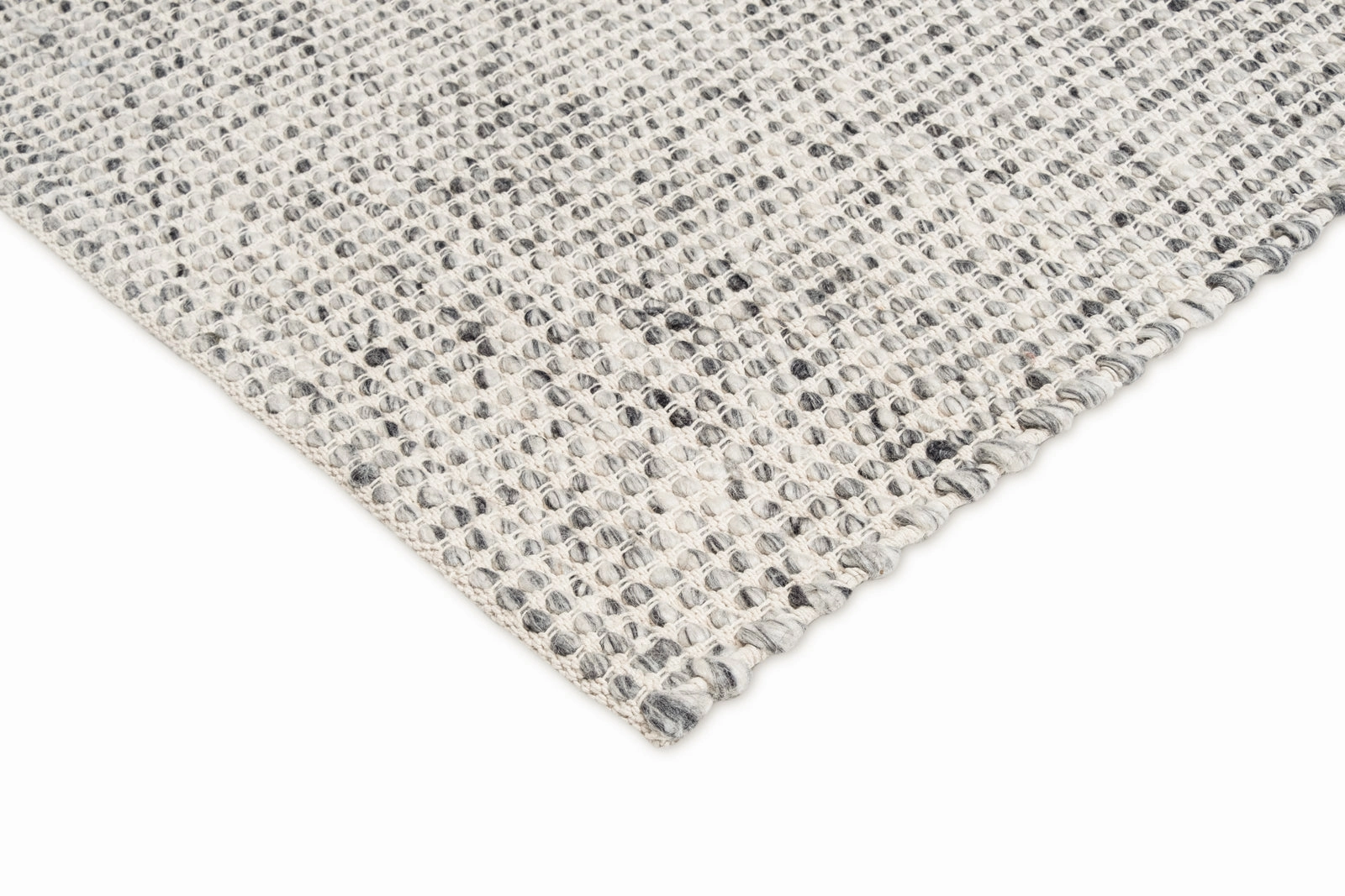 Vaasa Marbled Grey Chunky Wool Rug