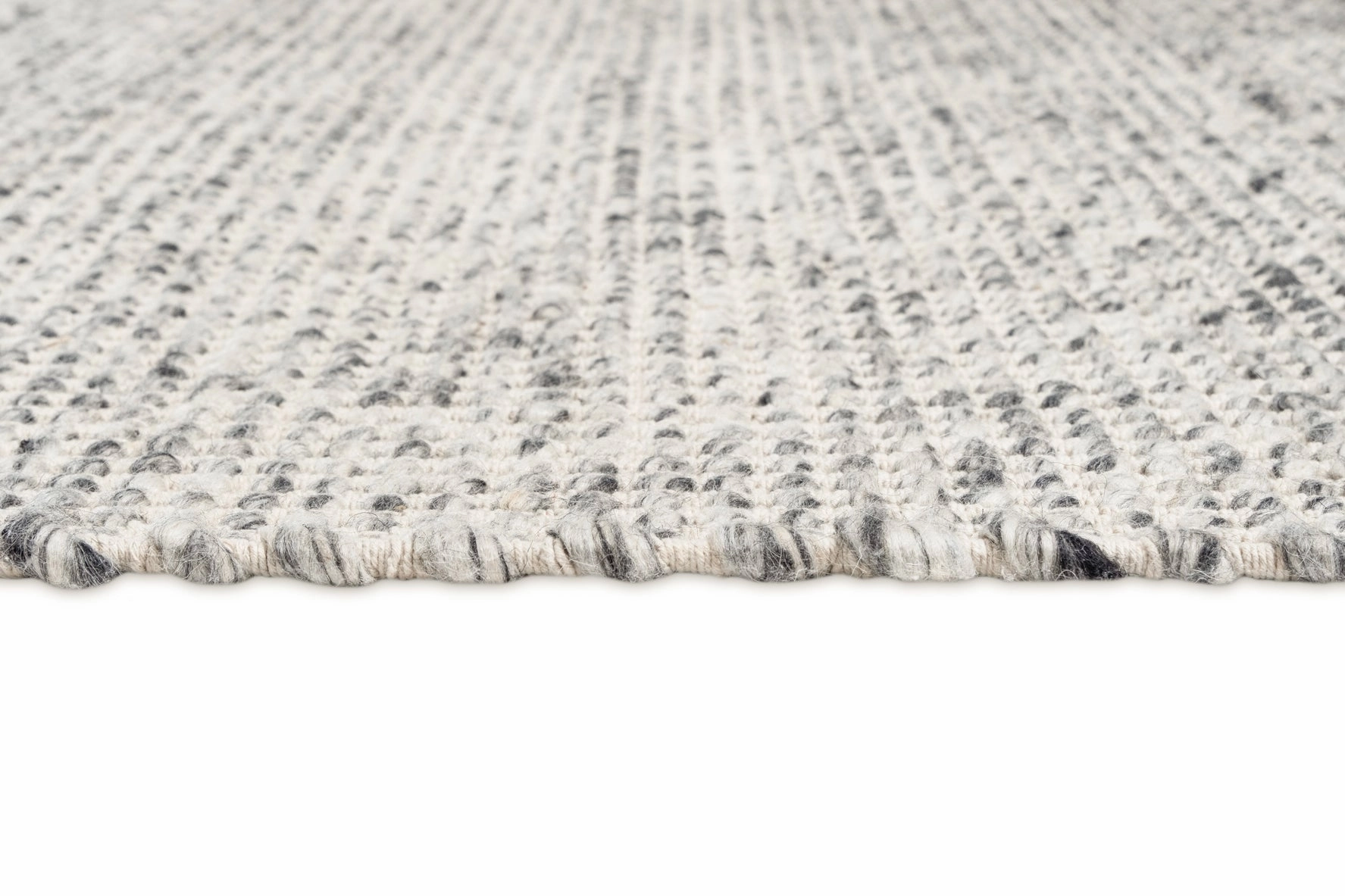 Vaasa Marbled Grey Chunky Wool Rug