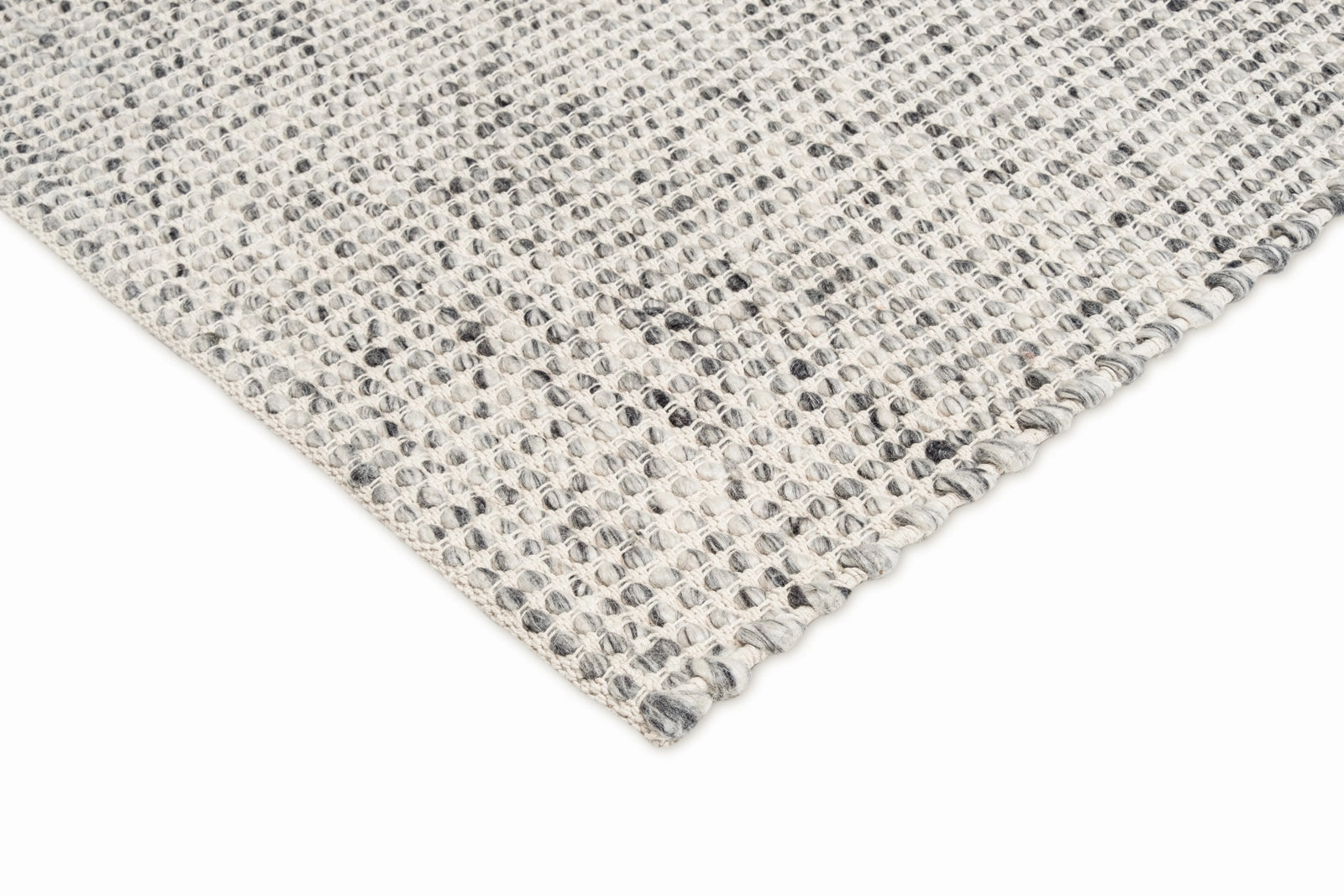 Vaasa Marbled Grey Chunky Wool Rug